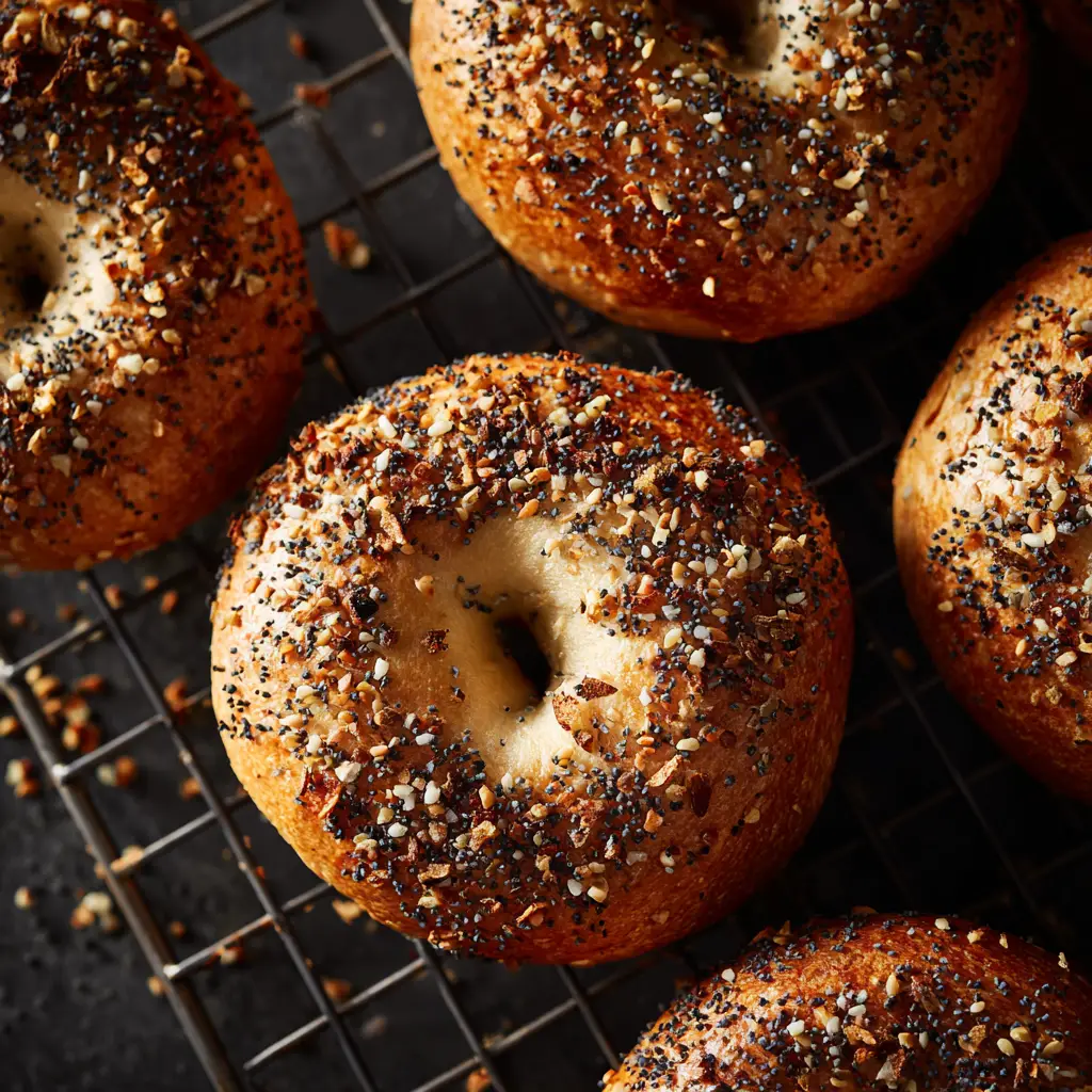 Sourdough Discard Bagels: The Easiest Recipe for a Chewy Crust 1 Sourdough bagel dough being shaped into rings before the overnight cold proof.