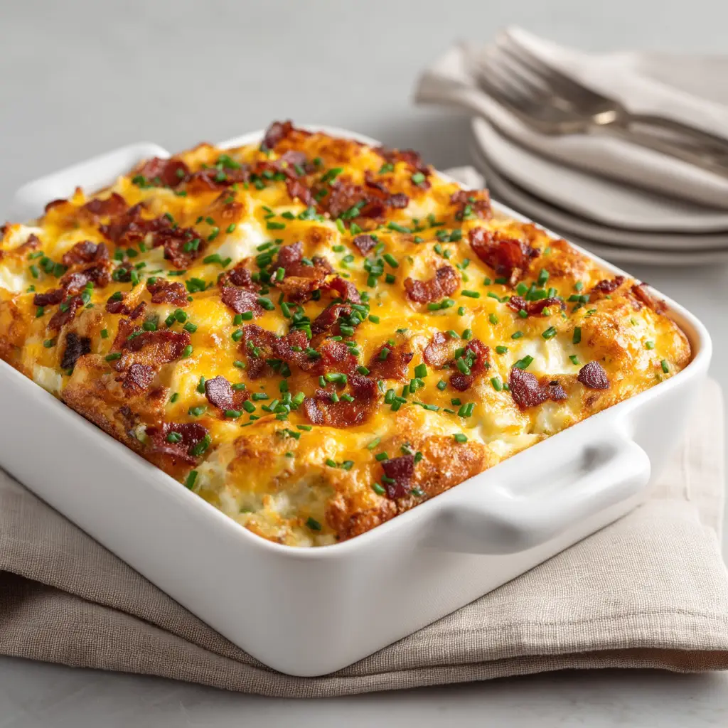 Bacon and Sausage Breakfast Casserole: The Ultimate Make-Ahead Recipe 1 The ingredients for the bacon and sausage breakfast casserole, including eggs, milk, bread, and cheese, arranged before mixing.