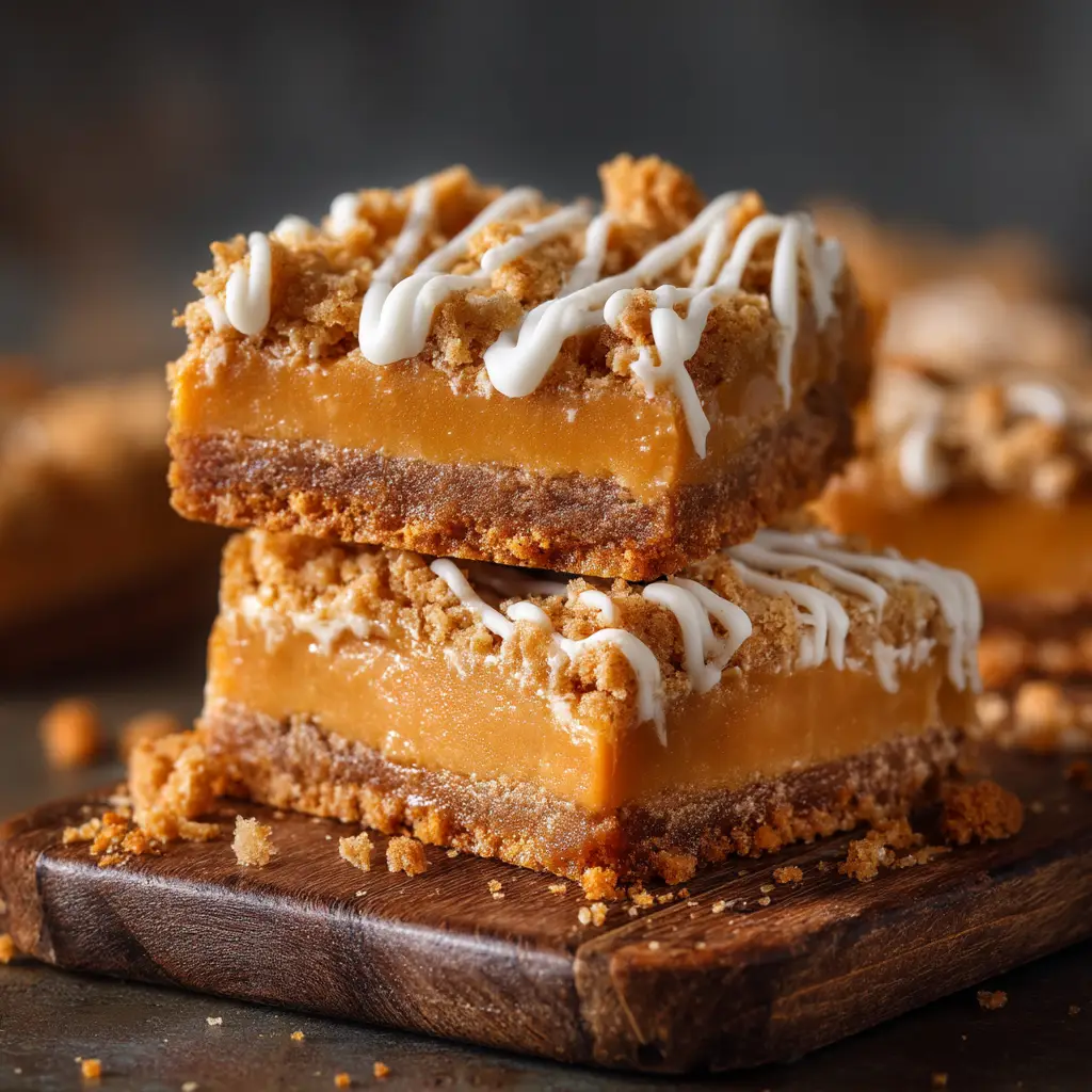 Butterscotch Bars Recipe (The Ultimate Chewy & Easy Guide) 1 A freshly baked butterscotch bar broken in half to reveal a soft, chewy inside filled with melted butterscotch chips.