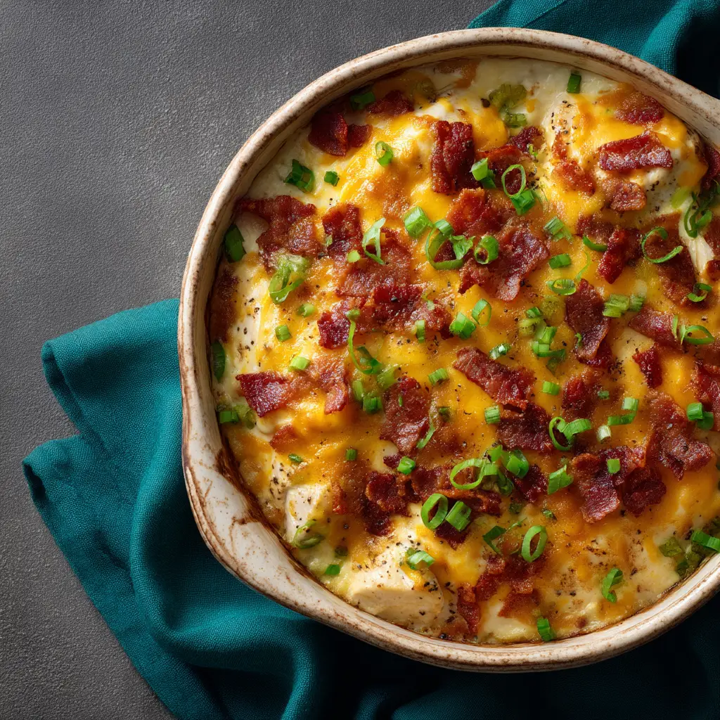 Million Dollar Chicken Bake: The Ultimate Cheesy Casserole 1 The million dollar chicken bake ingredients laid out before mixing, including chicken, cheeses, and bacon.