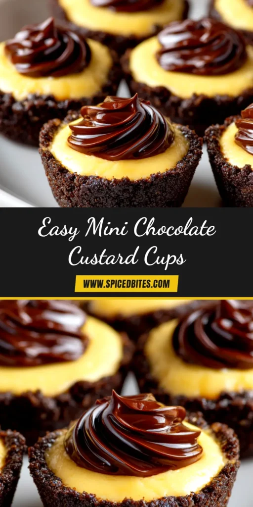 Mini Chocolate Custard Cups: The Easiest Silky-Smooth Recipe 3 An overhead shot of several Mini Chocolate Custard Cups arranged on a wooden board, topped with whipped cream and chocolate shavings. A simple and elegant dessert.