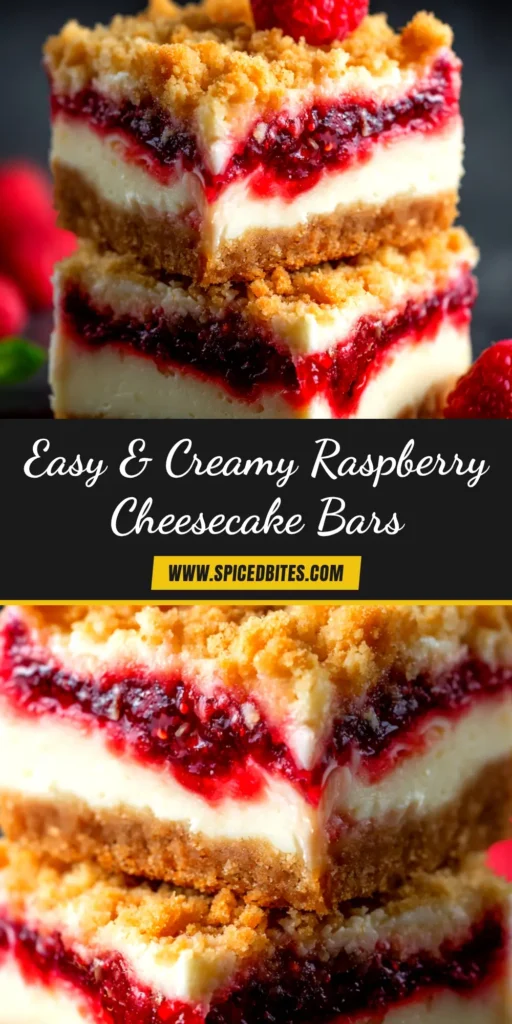 Raspberry Cheesecake Bars (The Best Easy Recipe) 4 An overhead shot of perfectly sliced raspberry cheesecake bars arranged on a platter, showcasing the vibrant raspberry swirl and buttery graham cracker crust.
