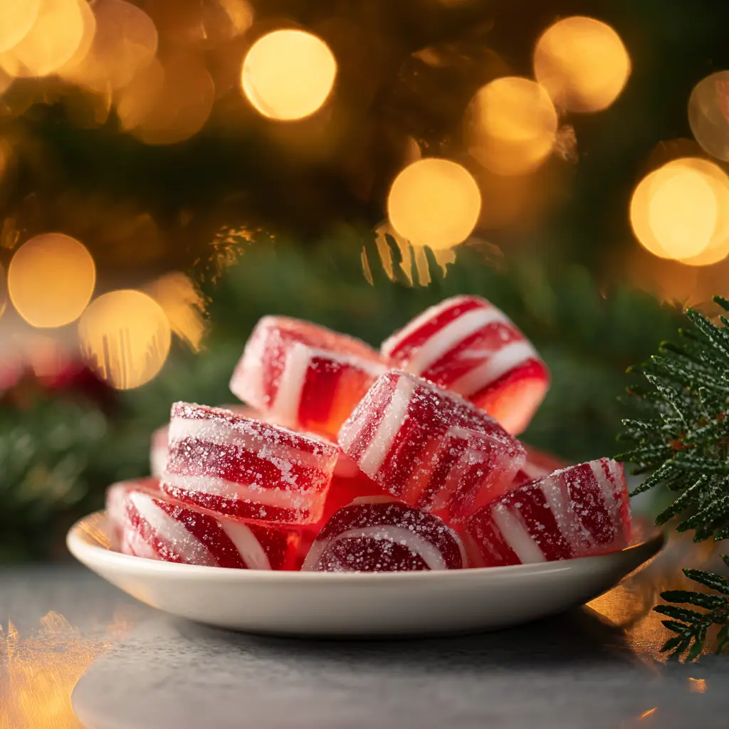 Fireball Hard Candy: The Easiest Recipe for a Spicy Kick 1 A small pile of glowing red Fireball hard candies ready to be eaten, showcasing a successful batch of the whisky hard candy recipe.