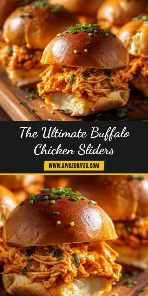 Buffalo Chicken Sliders: The Ultimate Party Food 4 Easy Buffalo Chicken Sliders on Hawaiian rolls, perfect for game day. A delicious party appetizer recipe with shredded chicken, buffalo sauce, and melted cheese that everyone will love.
