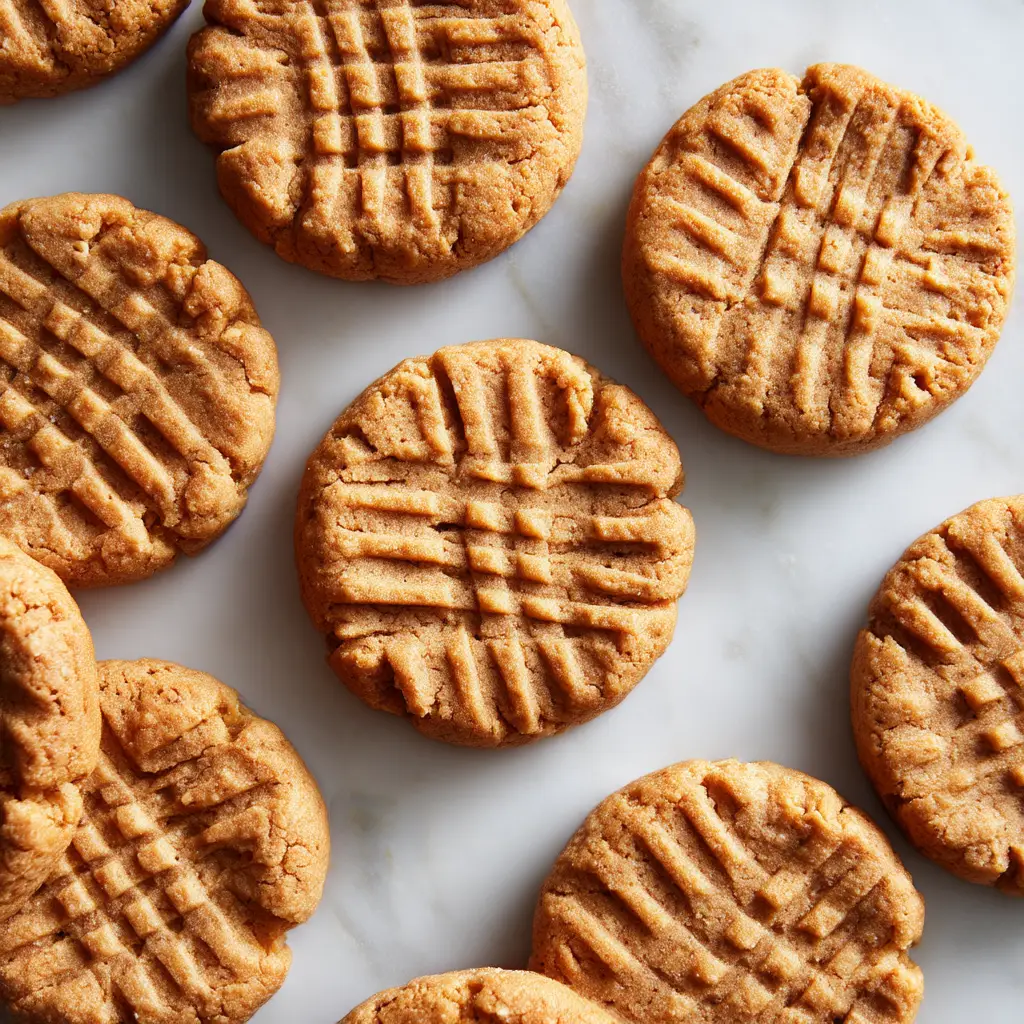 Oat Flour Peanut Butter Cookies (The Ultimate Chewy Recipe) 1 A close-up shot of a chewy oat flour peanut butter cookie broken in half to reveal its soft interior texture.