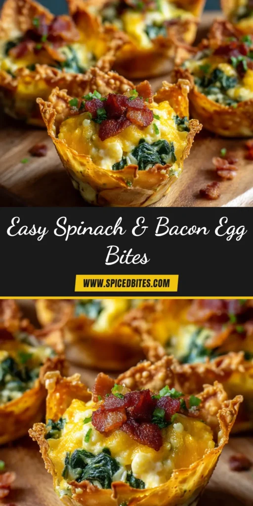 Egg Bite Cups: The Ultimate Meal-Prep Breakfast 3 A platter of perfectly baked egg bite cups in crispy wonton wrappers, ready for a delicious meal-prep breakfast.