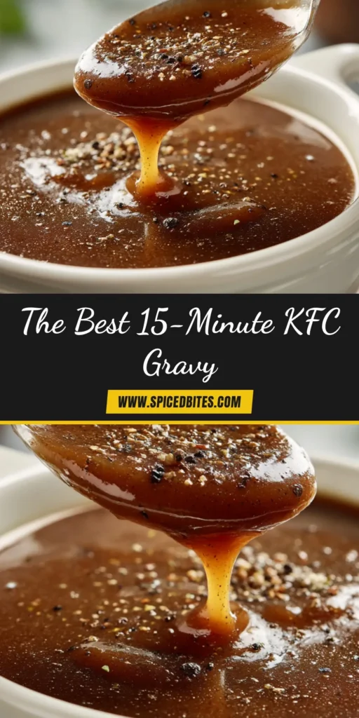 A large white bowl filled with smooth, rich Homemade KFC Gravy, ready to be served. This copycat recipe is easy to make and tastes just like the original.