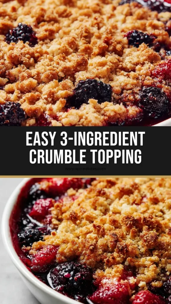 The Ultimate Crumble Topping Recipe With Bubbling Berry Filling