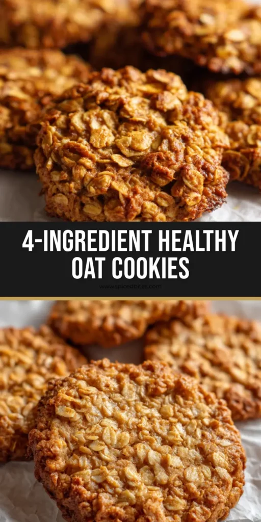 Healthy Banana Oat Cookies: The Ultimate Rustic, Chewy, and Naturally Sweet Snack 4 A close-up handheld photo of rustic Healthy Banana Oat Cookies resting on crinkled parchment paper, showing highly textured whole oats and toasted edges.