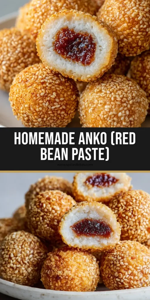 Red Bean Paste Sesame Balls: The Ultimate Crispy and Chewy Guide 4 A stack of golden-brown fried sesame balls filled with smooth Red Bean Paste on a white plate.
